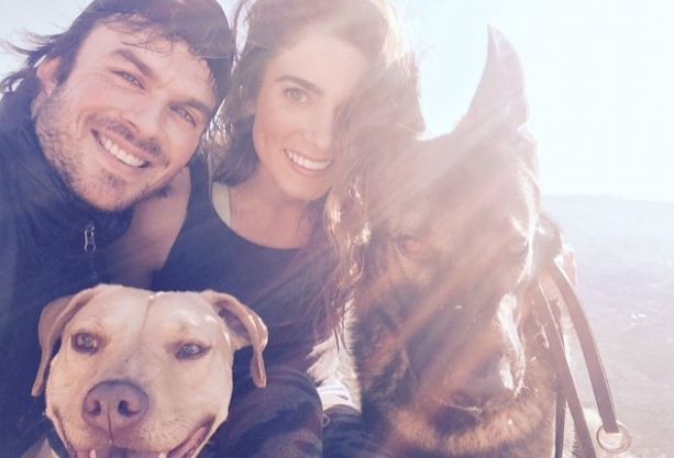 Ian Somerhalder and dogs