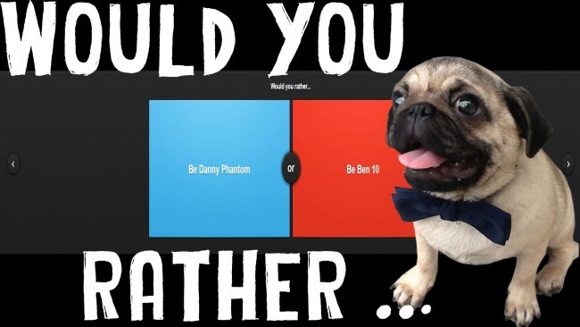 would you rather with a pug