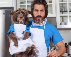 Handsome Hipster and Aussiedoodle Are Killing it by Dressing Alike and Everyone’s Eating it Up!