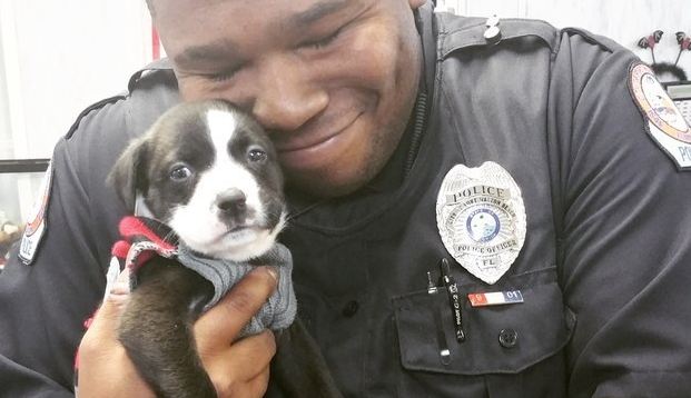 police-man-with-puppy