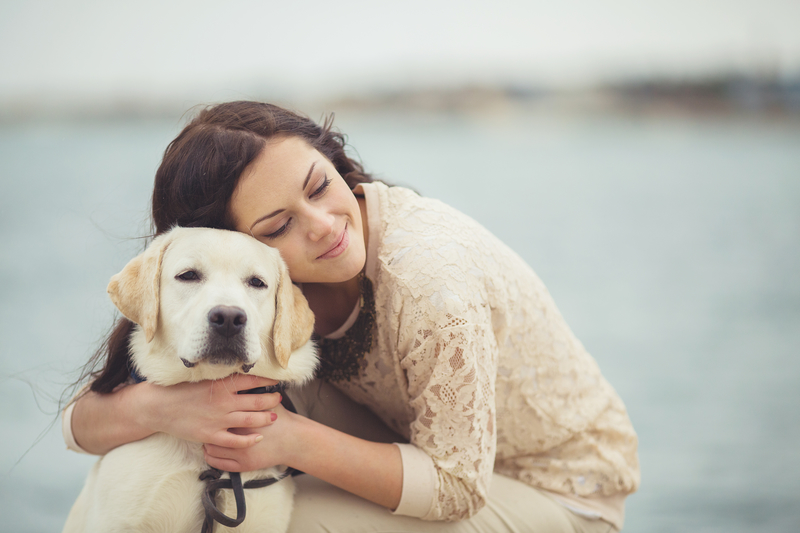 girl-with-a-lab-dog