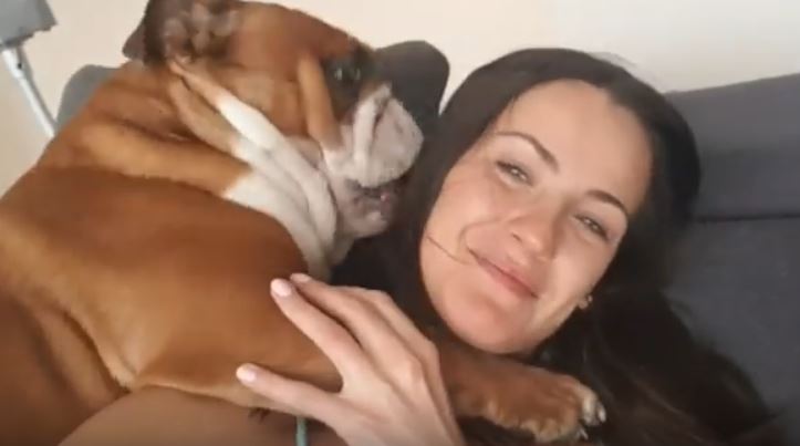 Dog and Mommy